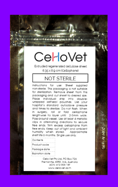 Extended FREE SHIPPING and NEW veterinary cellophane products now available!