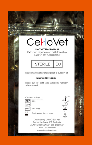 Original Uncoated Cellophane Single Sterile Strip